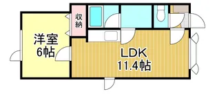 ハートウェルハウスVII 若草町【2階】の間取り