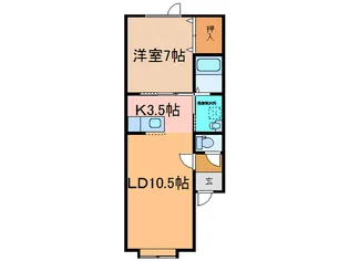 casa soleadaI・II(カーサソリーダ)【1階】の間取り