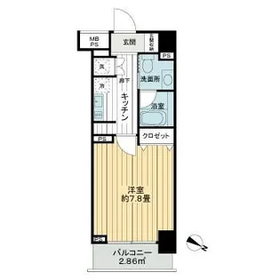 ライオンズクオーレ東京三ノ輪シティゲート【6階】の間取り