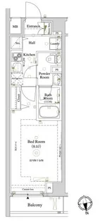 アクサス門前仲町レジデンス【1階】の間取り