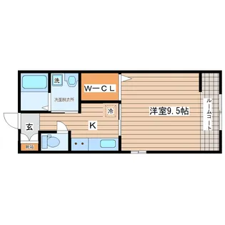 ソレアード愛宕【1階】の間取り