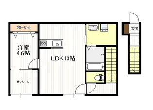 マザー・カルメル門前【2階】の間取り