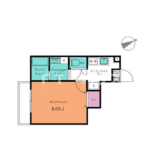 アフェット幕張10【2階】の間取り