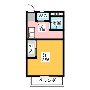 コーポ多喜【2階】の間取り