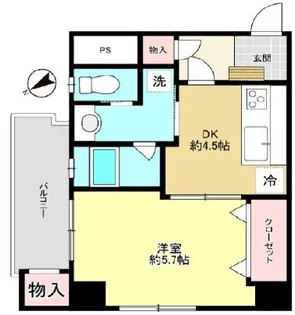 メイゾン南千住【5階】の間取り