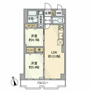 シャトレー町田ガーデン【4階】の間取り