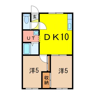 カーサベルデ旭川【1階】の間取り