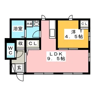 シャルマン【1階】の間取り