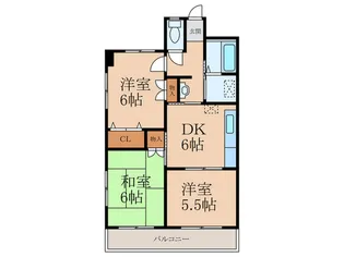 シャトー・ド・ファミーユI【3階】の間取り