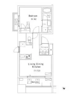 パークアクシス押上【2階】の間取り