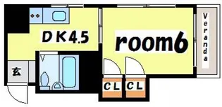 サンライズ米沢【4階】の間取り