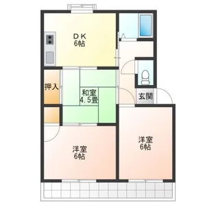 コーポ小林【1階】の間取り