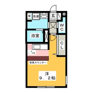 LUORE名駅【2階】の間取り