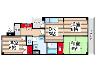 リシェス久米川2号館【5階】の間取り