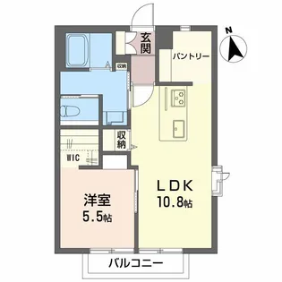 グランシード富沢B【1階】の間取り