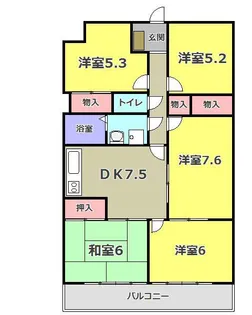 アスティー築寿西都【1階】の間取り
