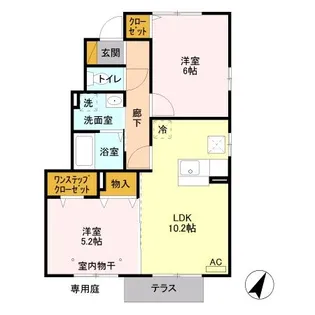 ゴールデンリバー【1階】の間取り