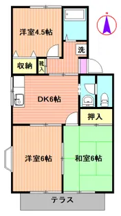 パステルコートK1【1階】の間取り