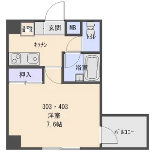 グランディヒルズ【4階】の間取り