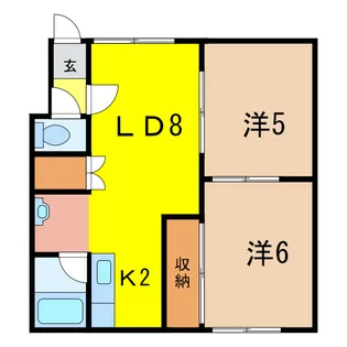 レオナ414【1階】の間取り