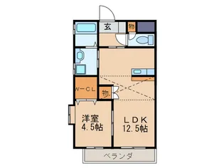 アメニティ垣戸【4階】の間取り