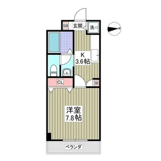 KURADO片柳【1階】の間取り