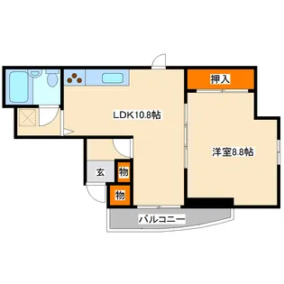 ライオンズマンション原町第3【10階】の間取り