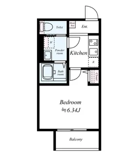 GRADUS勝田台【2階】の間取り