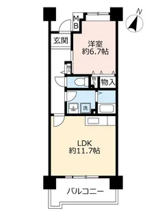 URHAT神戸 灘の浜【4階】の間取り