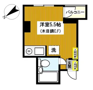 パレTOHO平沼【4階】の間取り