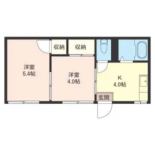 メゾンあきII【2階】の間取り