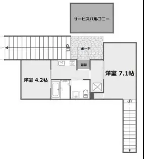 QUI E ORA【1階】の間取り