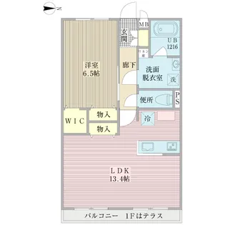 プランタン桜並木【1階】の間取り