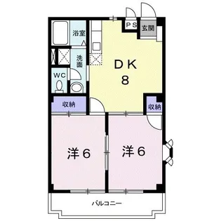 シェリ-メゾン【1階】の間取り