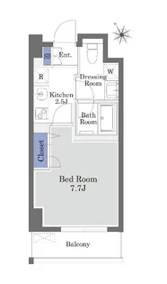 マストライフ麻布【4階】の間取り