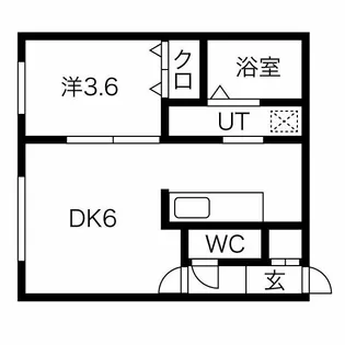 FORTUNA宮の沢【4階】の間取り