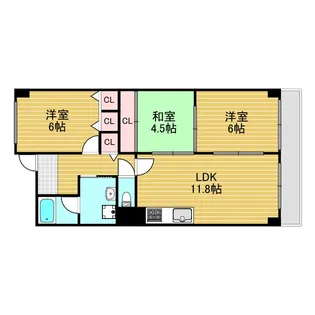 メゾングレース【7階】の間取り