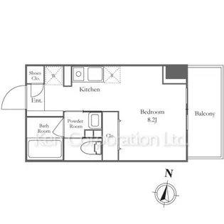 KN RESIDENCE TSURUMI【9階】の間取り