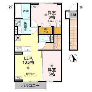 コーワロジデンス【2階】の間取り