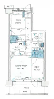 レーベン宇都宮GRANDIA【2階】の間取り