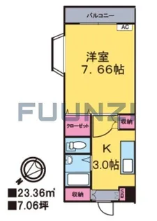 シエロアジュール【4階】の間取り