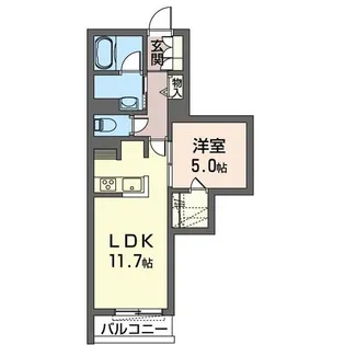 プライム・ワン【3階】の間取り