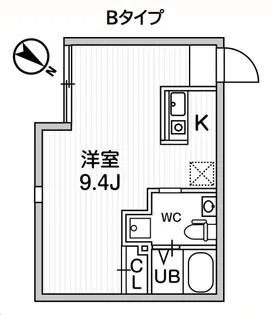 ルクレ代々木 Le Clair 代々木【3階】の間取り