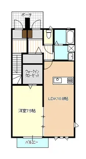 ヴァン・ヴェール【1階】の間取り