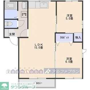 エクレール富澤B【1階】の間取り