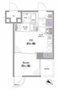 東池袋パレス【10階】の間取り