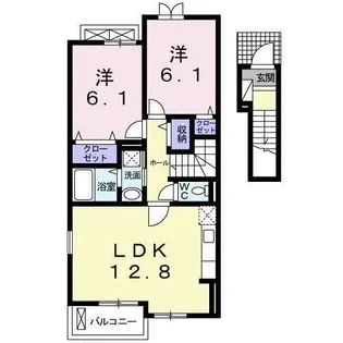 ジェルメIII【2階】の間取り