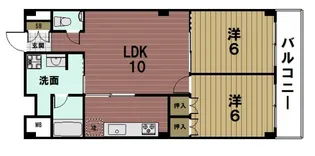 パインベルテ御陵【1階】の間取り