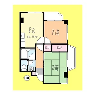 サニービラ越路【4階】の間取り