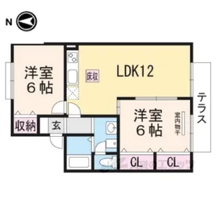 サニーハウス【1階】の間取り